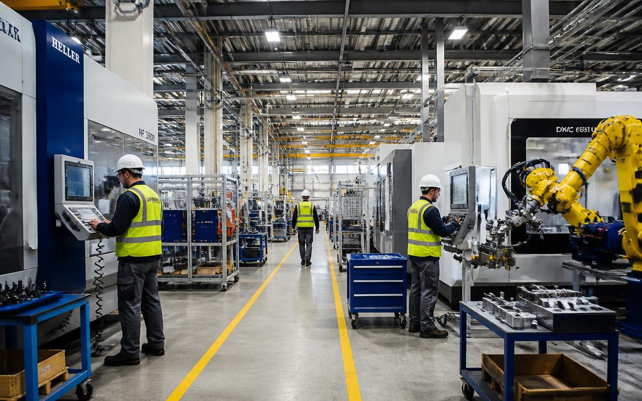 European manufacturing plant floor